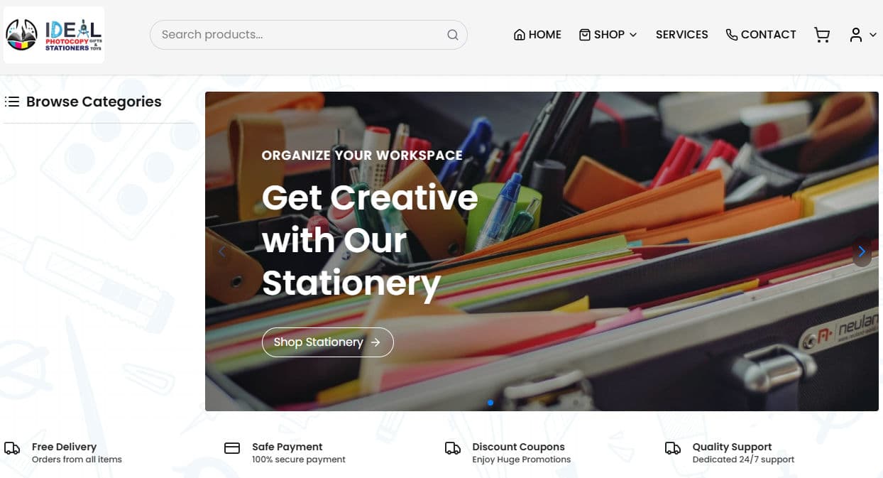 Ideal Stationaries Website