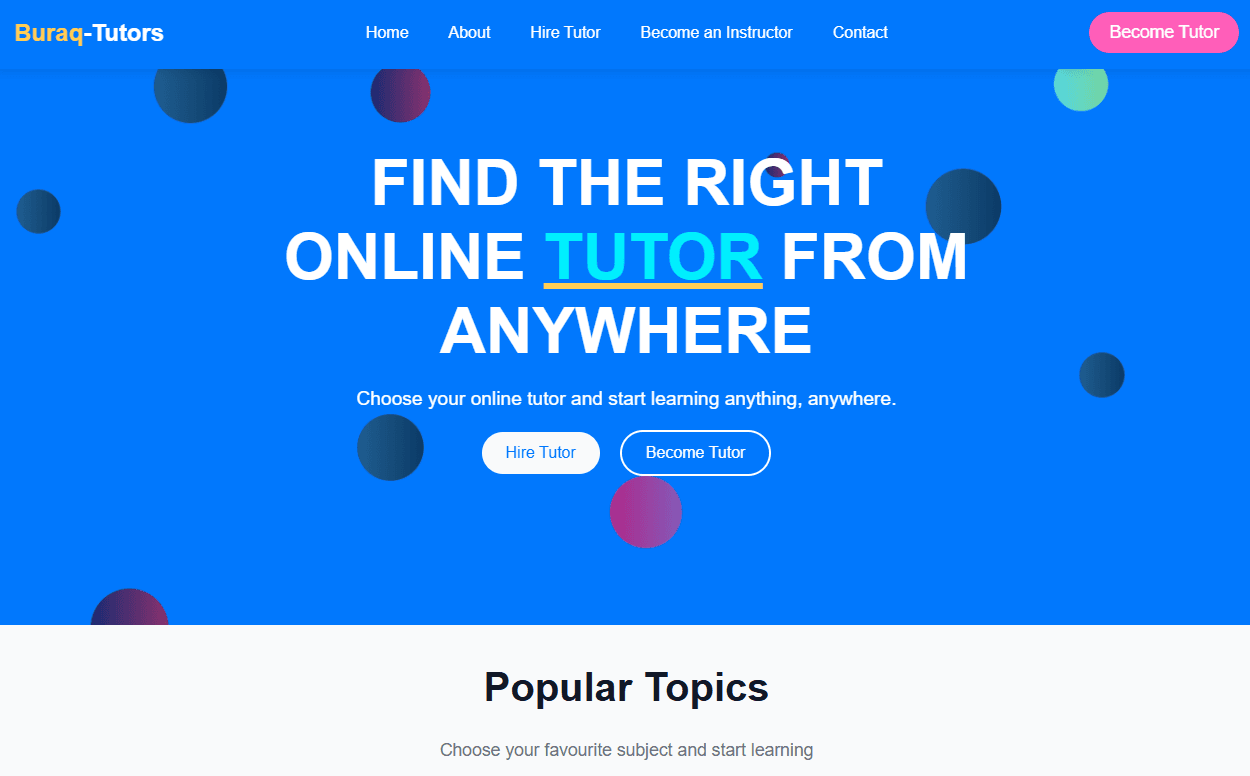 Tutor Website
